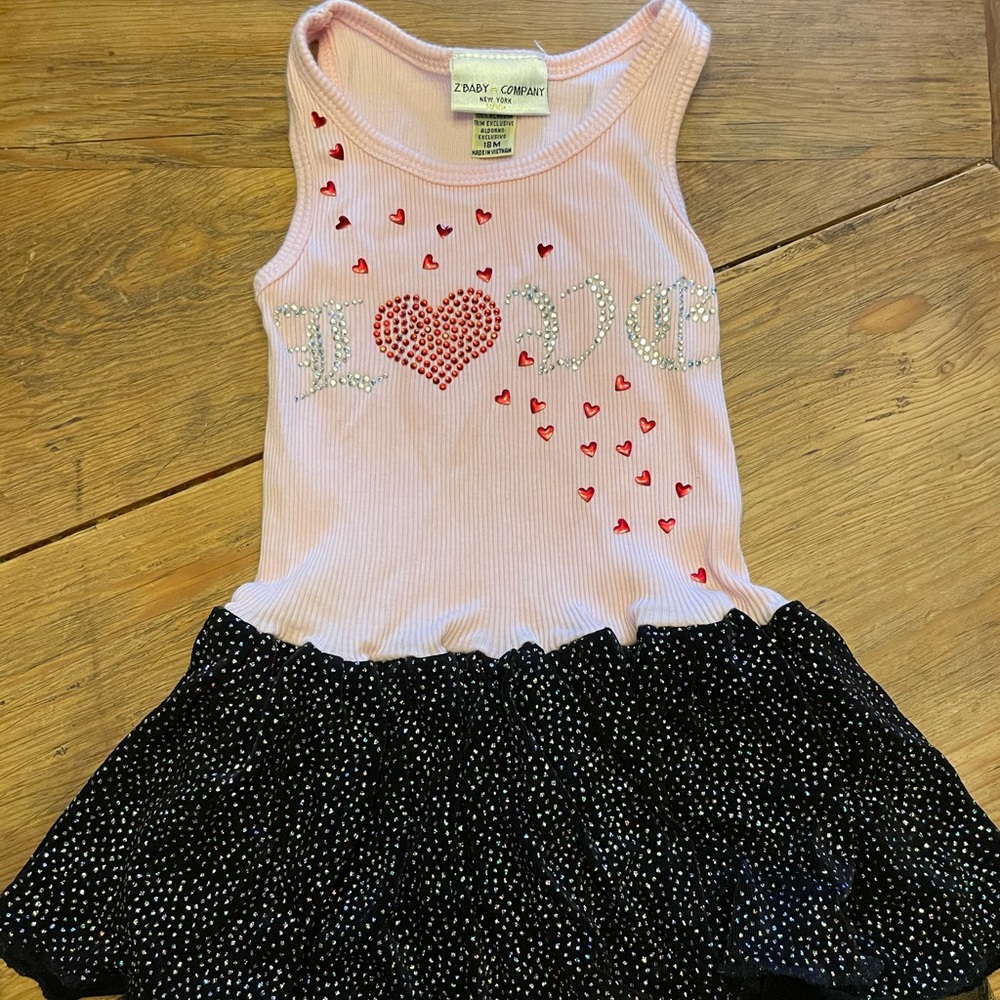 Z’Baby & Company “Love” Tank Dress w/Sparkly Skirt